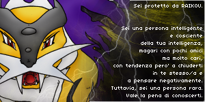 Sono protetto da Raikou!